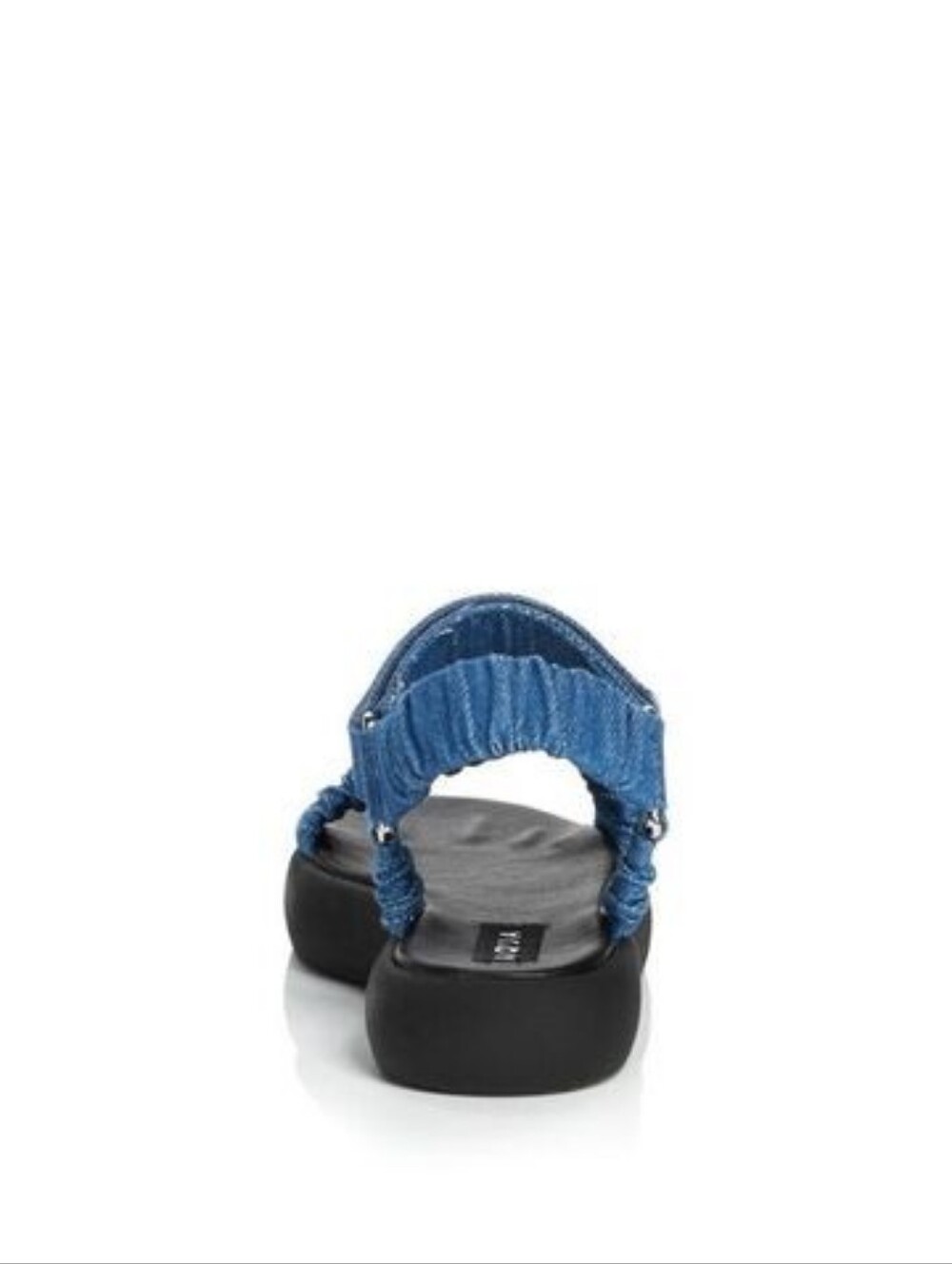 Aqua Tenley Platform Denim Sandals. Color Indigo Blue. Size 10. - Picture 4 of 9